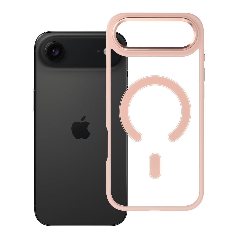 Husa Color Edge Mag pentru iPhone 17 AIR Compatible cu Magsafe Roz
