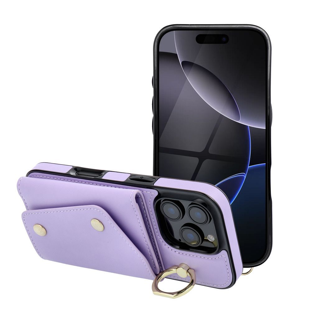 Husa Wonder pentru iPhone 12 / 12 PRO cu portofel Lilac