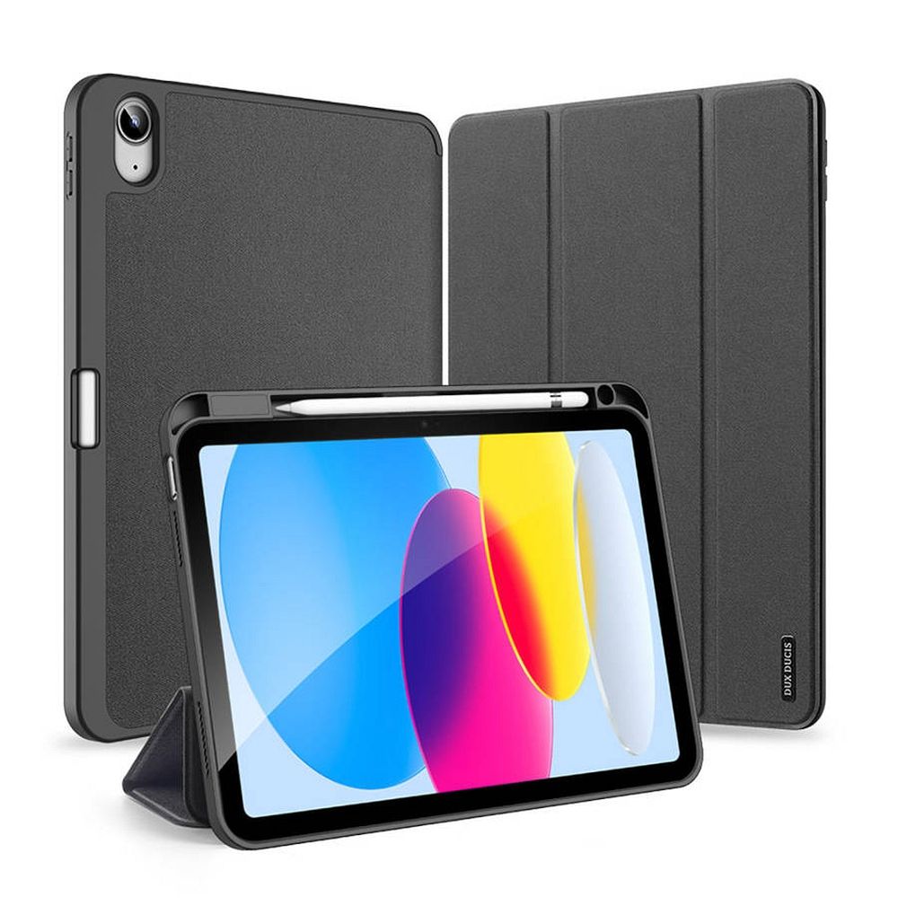 Husa DUX Ducis Domo Foldable cu Pencil Storage pentru iPad 10 (2022) Negru