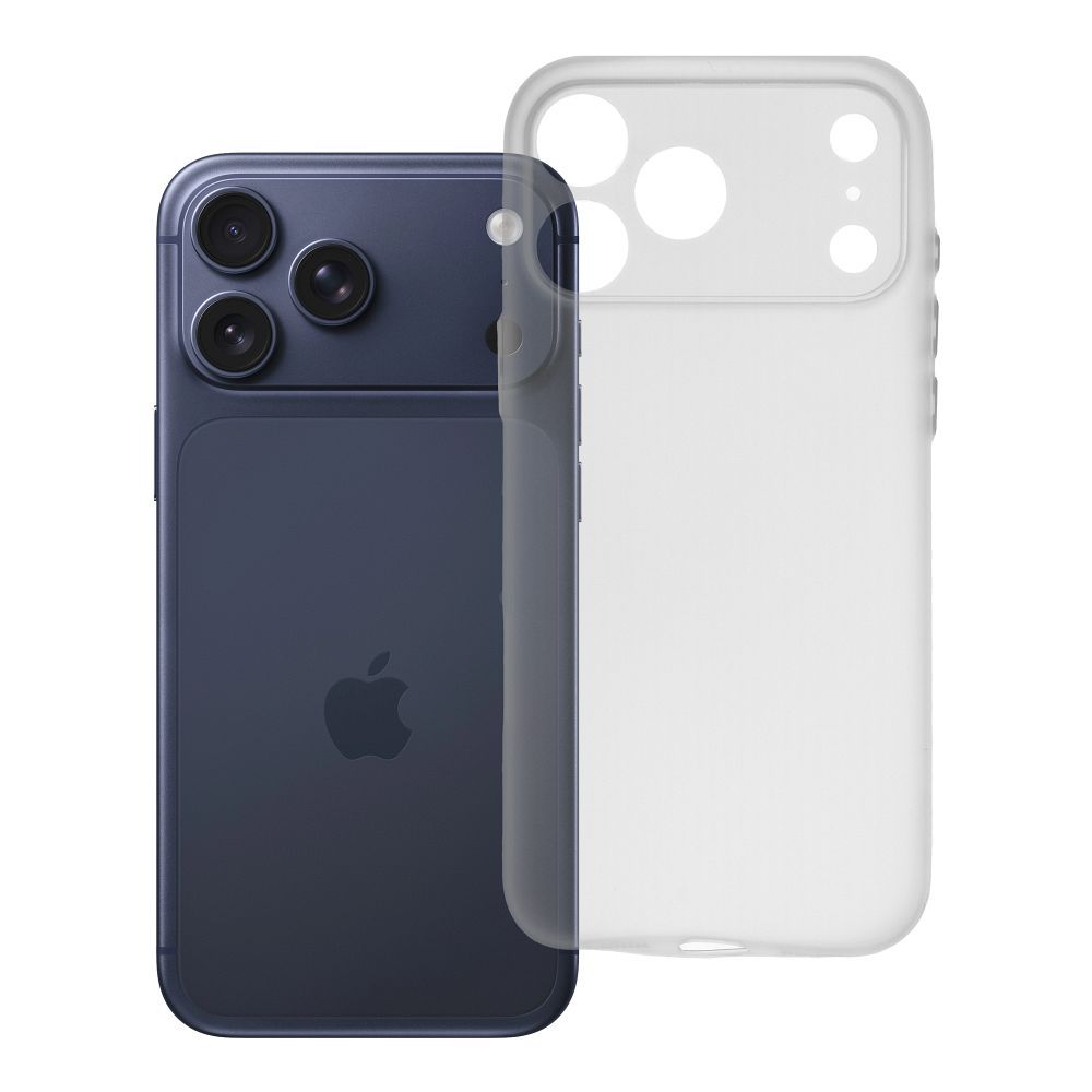 Husa Ultrathin Matt pentru iPhone 17 Pro Max / 18 Pro Max (Low Camera Edge) Transparent