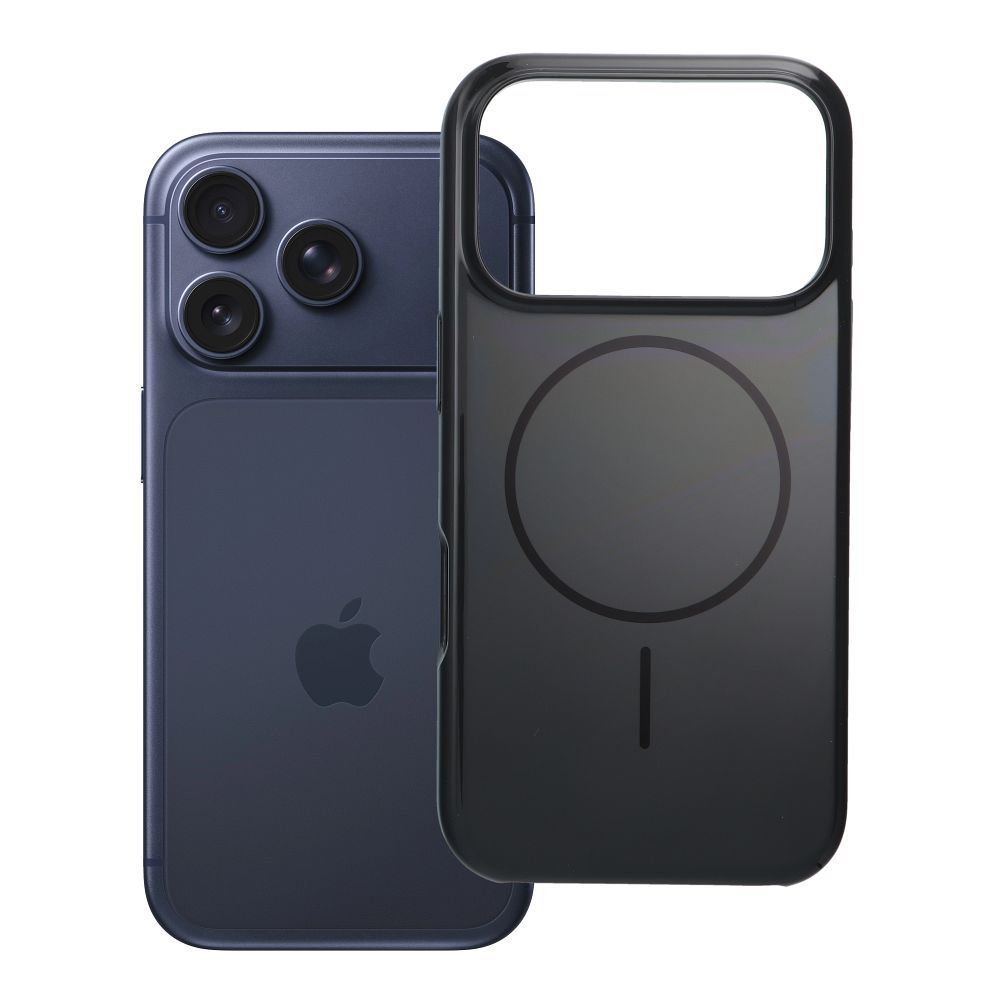 Husa Glossy Mag pentru iPhone 17 Pro / 18 Pro (Low Camera Edge) Compatible cu Magsafe Negru