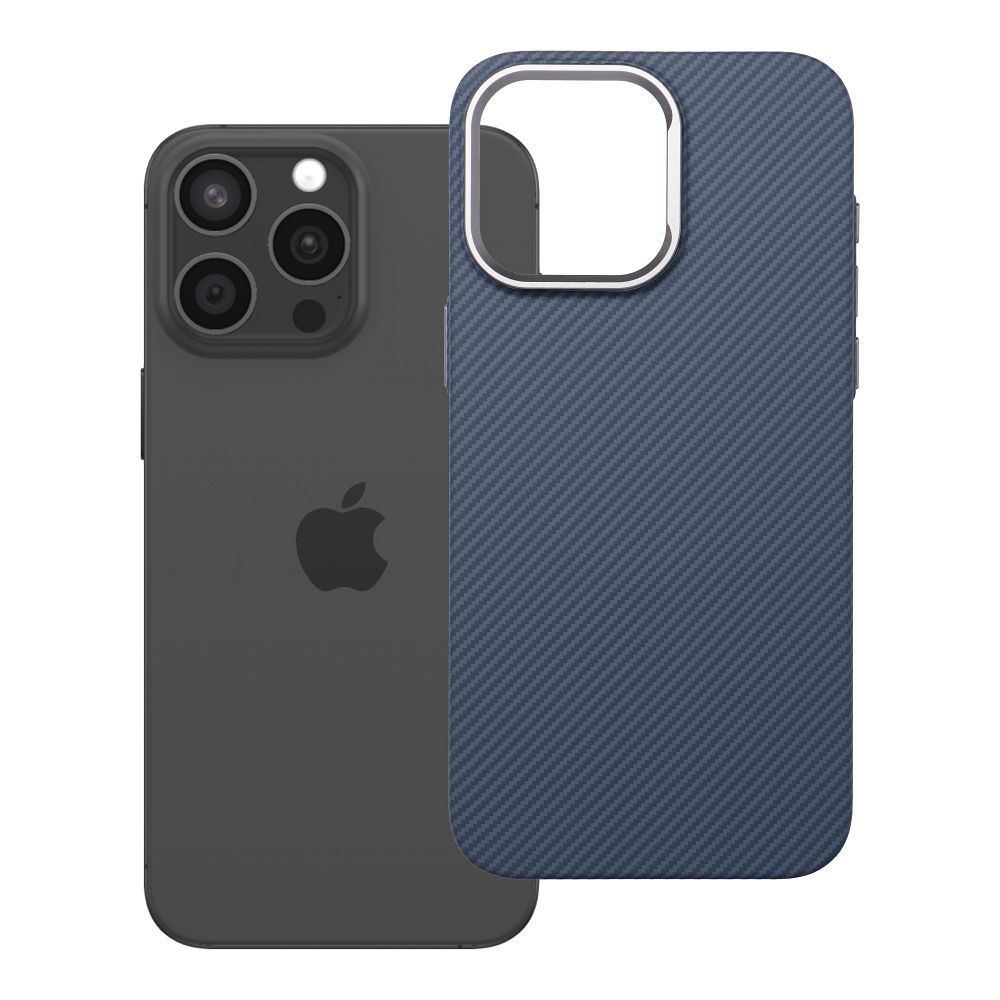 Husa K-look pentru iPhone 15 PRO MAX Compatible cu Magsafe Albastru