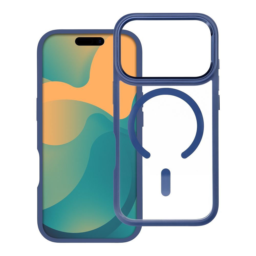 Husa Roar MAG Bumper Compatible cu Magsafe pentru iPhone 18 Pro / 17 Pro Bleumarin