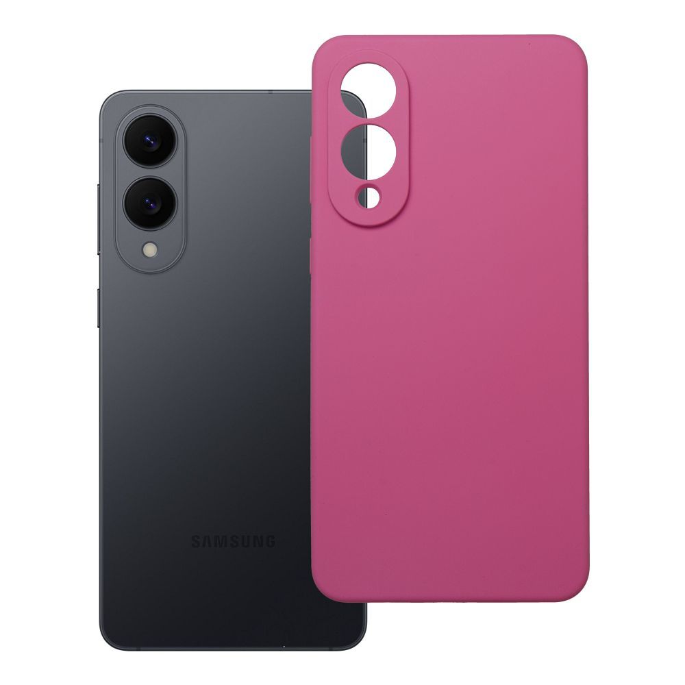 Husa pentru Samsung S25 Edge Silicone 2mm (Camera Protection) Roz