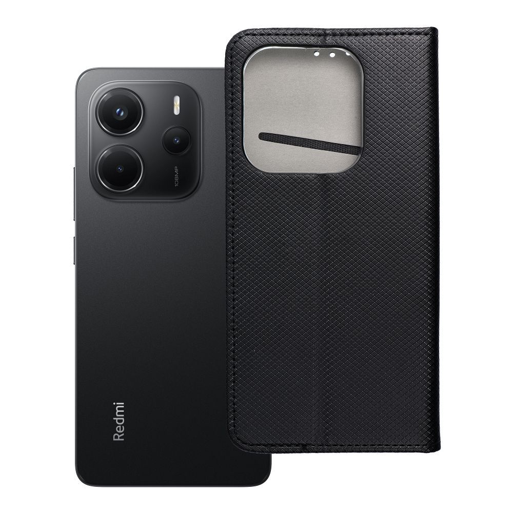 Husa Smart Book pentru Xiaomi Redmi Note 14 5G Negru
