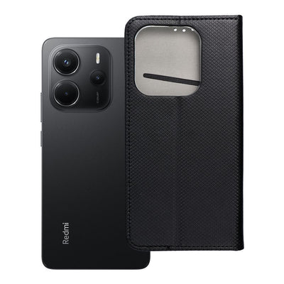 Husa Smart Book pentru Xiaomi Redmi Note 14 5G Negru