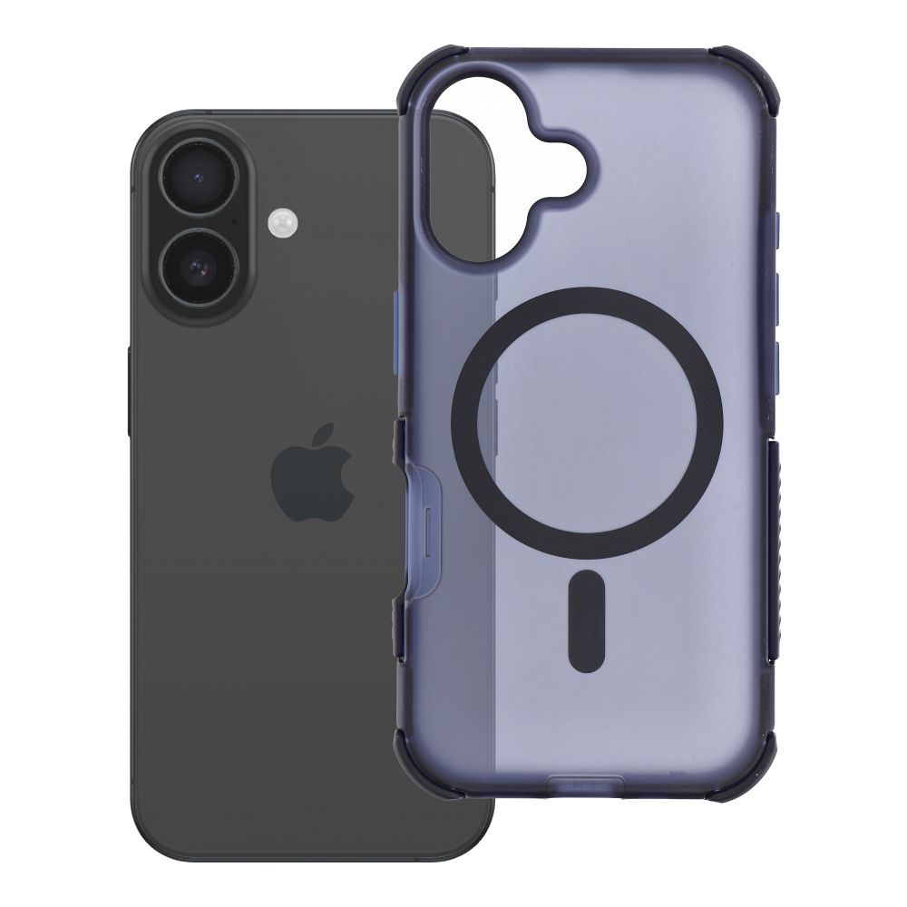 Husa Forcell pentru iPhone 16 F-protect Bumperx Premium Compatible cu Magsafe Bleumarin
