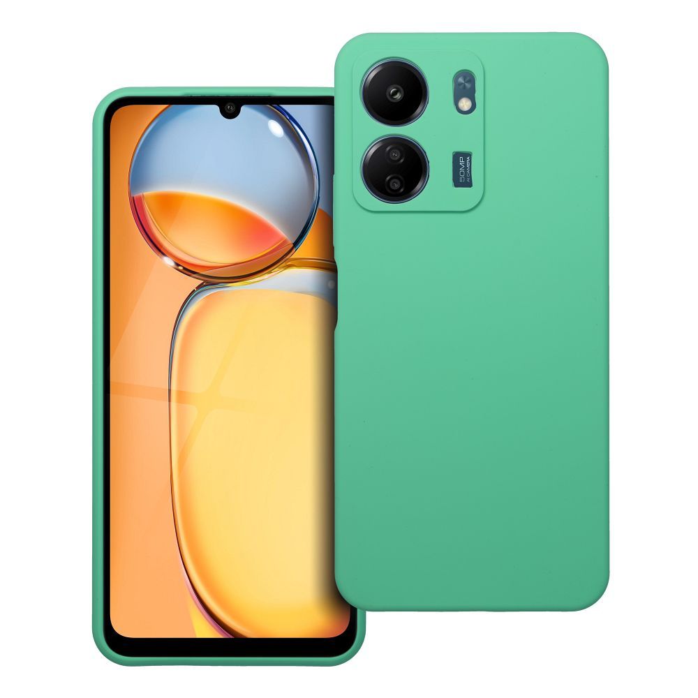 Husa pentru Xiaomi Redmi 13C Silicone 2mm (Camera Protection) Mint