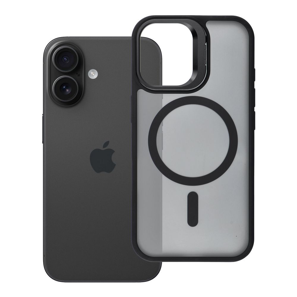 Husa Forcell pentru iPhone 16 F-protect Shadow Stand Premium Compatible cu Magsafe Negru