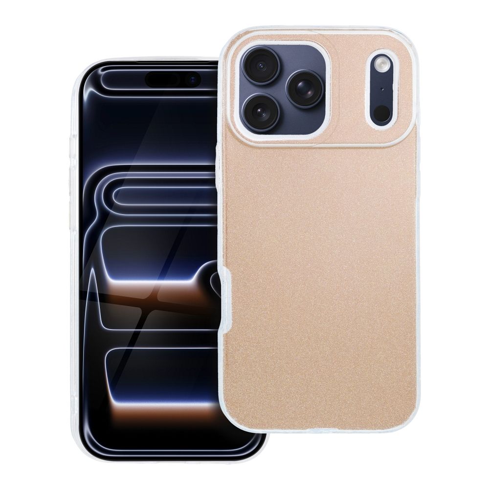Husa Shining pentru iPhone 17 Pro Max / 18 Pro Max (Low Camera Edge) Auriu