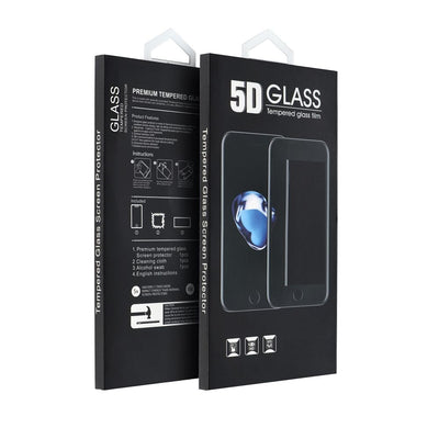 Folie 5D Full Glue sticla - pentru Samsung Galaxy A07 / A08 4G Negru