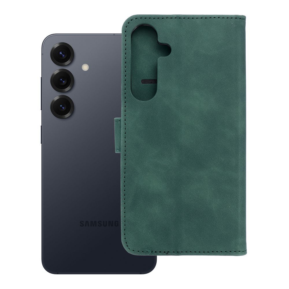 Husa Tender Book Flip pentru Samsung S25 Plus Verde