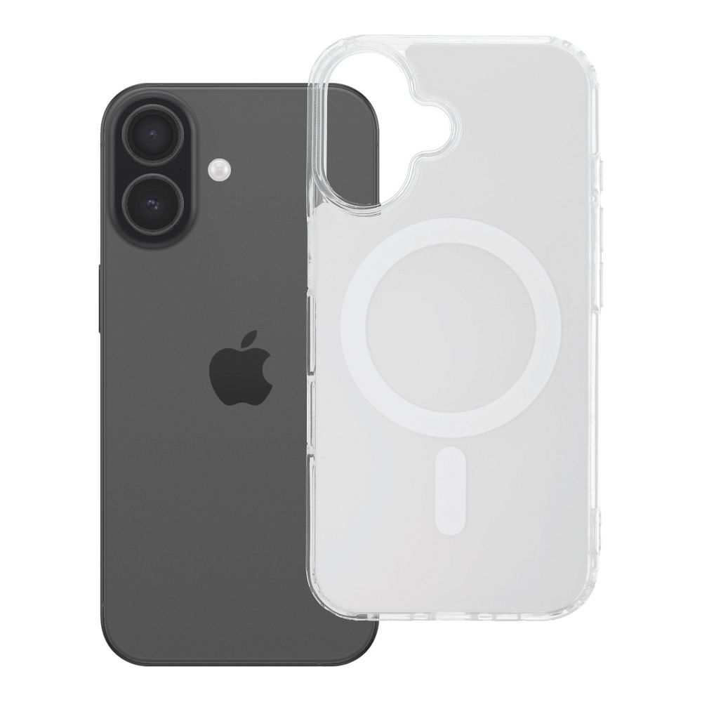 Husa Transparent Fusion Mag pentru iPhone 16 Compatible cu Magsafe Alb