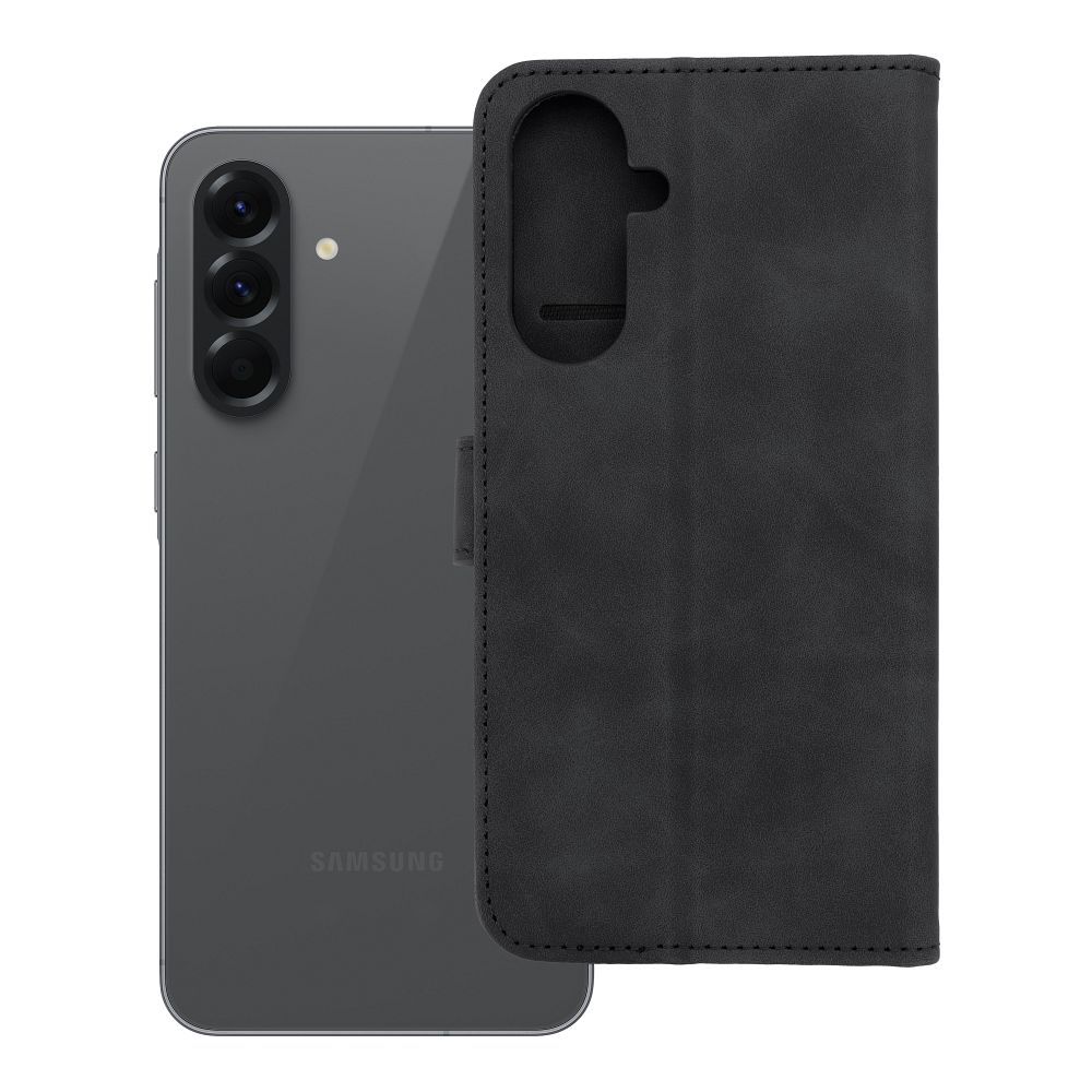 Husa Tender Book Flip pentru Samsung A56 5G Negru