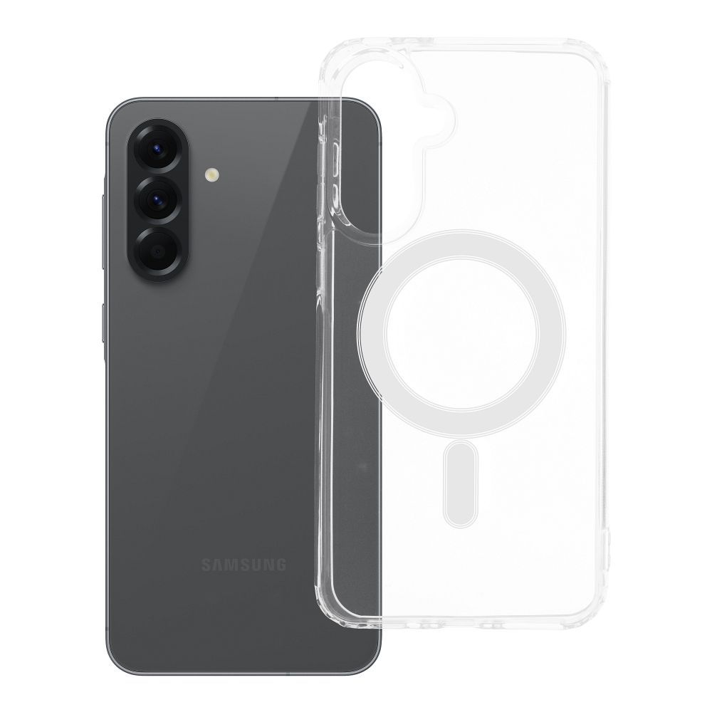 Husa Transparent Mag (STR) pentru Samsung A56 Compatible cu Magsafe Transparent