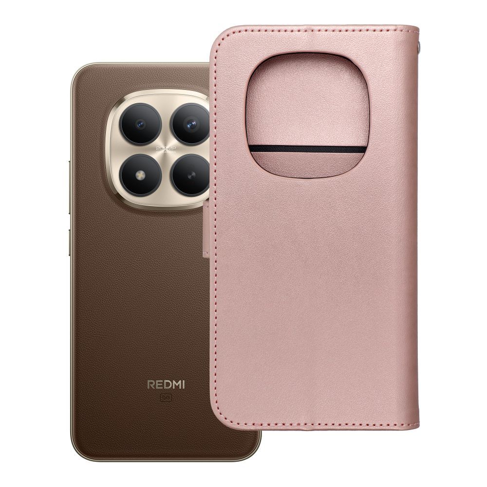 Husa Mezzo Book Flip pentru Xiaomi Redmi Note 15 PRO Plus 5G Dreamcatcher Roz auriu