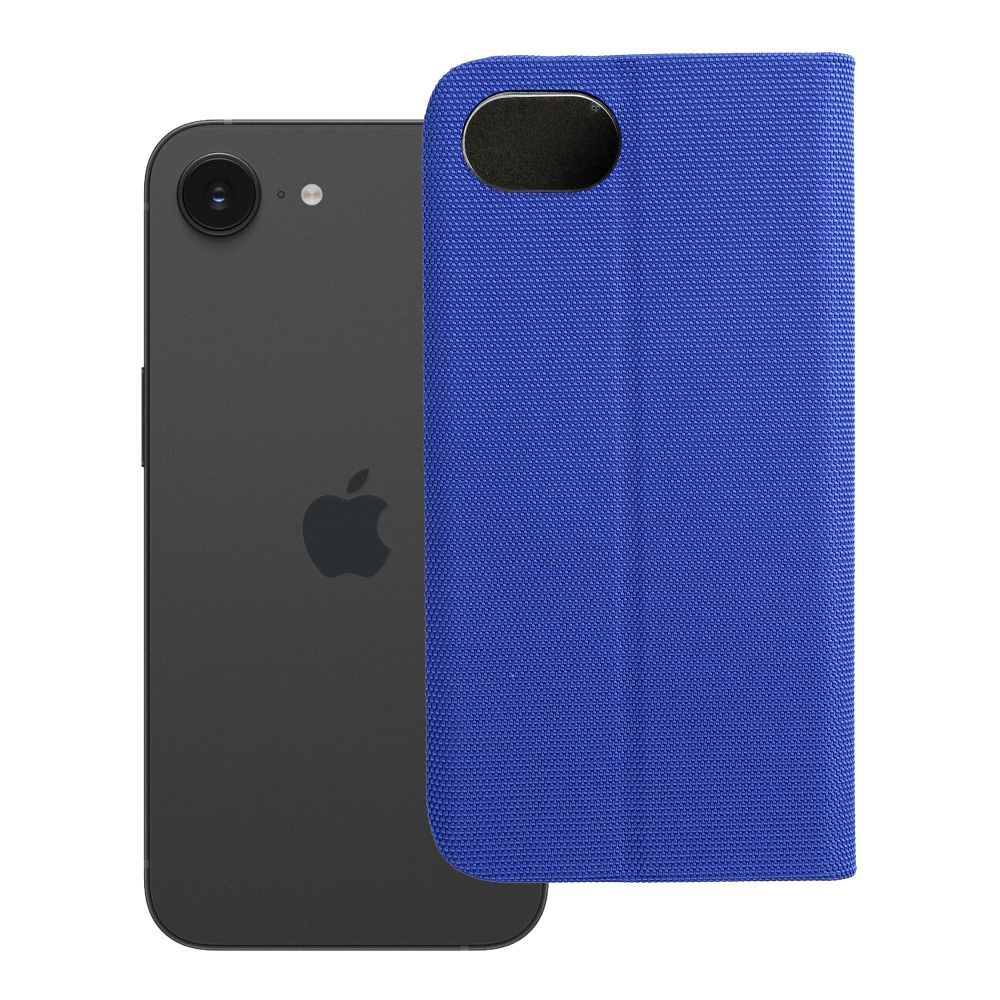 Husa Sensitive Book Flip pentru iPhone 16e (SE 4 2025) Albastru
