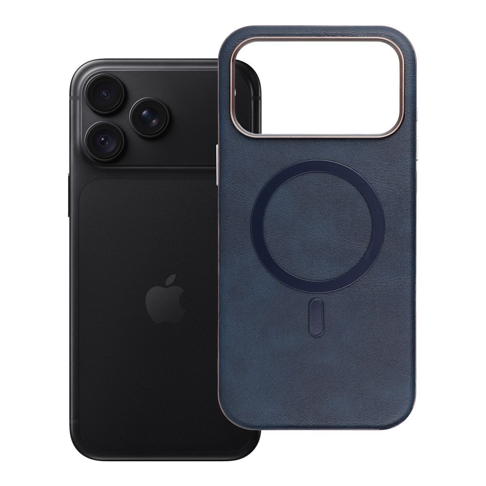 Husa Gentleman Mag pentru iPhone 18 Pro Max / 17 Pro Max Compatible cu Magsafe Bleumarin
