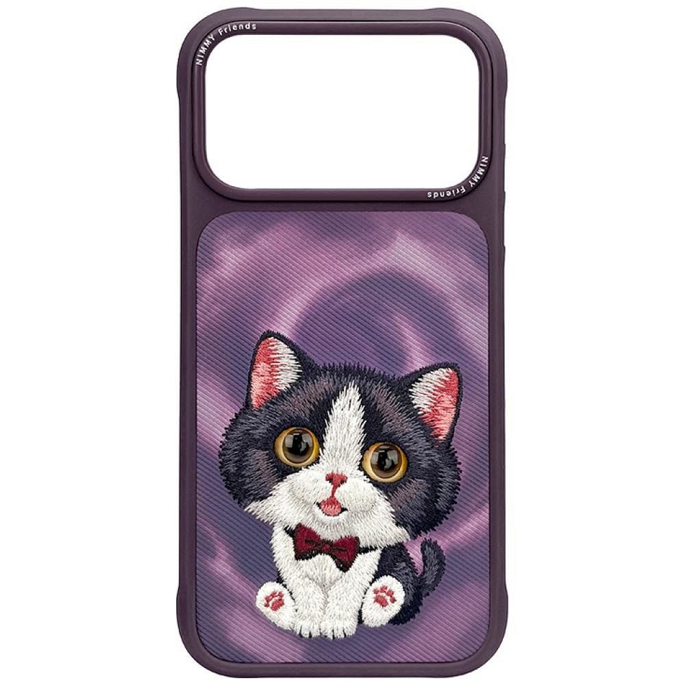 Husa Nimmy BIG Eyed Cream CAT pentru iPhone 18 Pro Max/17 Pro Max Mov