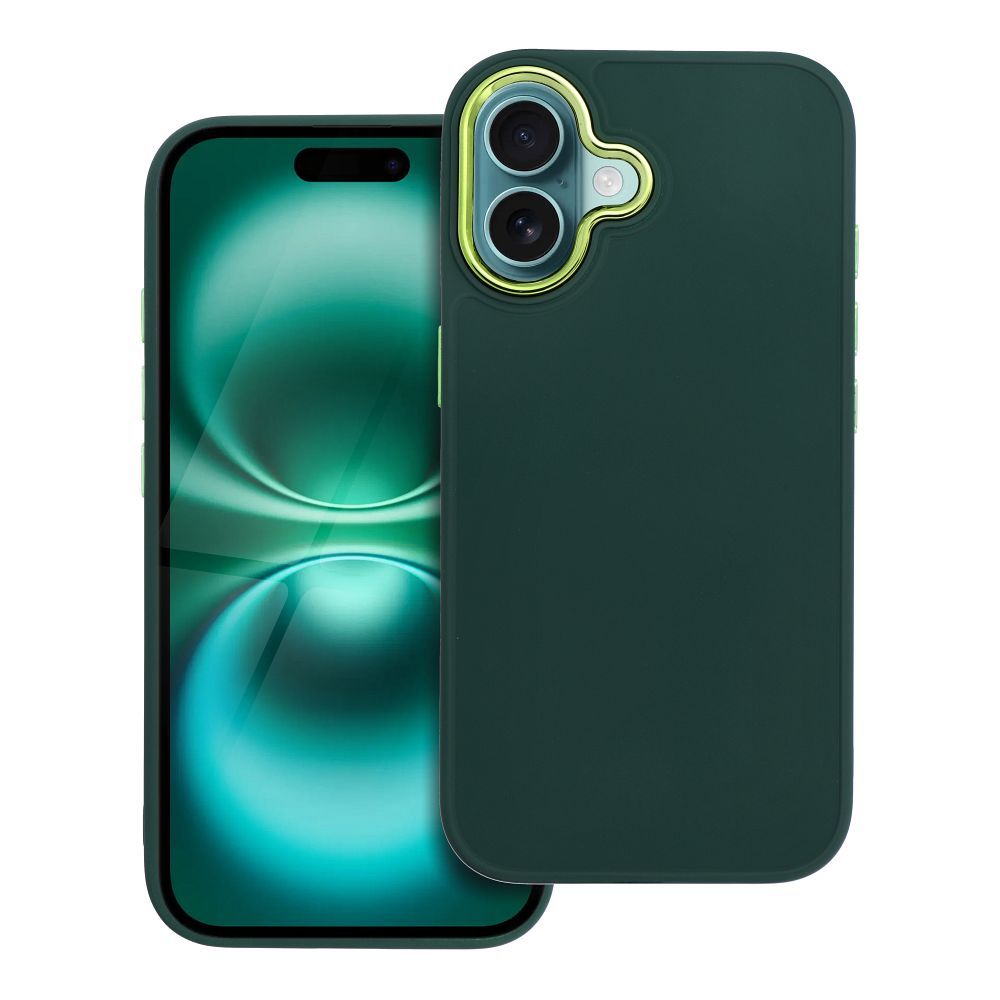 Husa Frame pentru iPhone 16 Verde