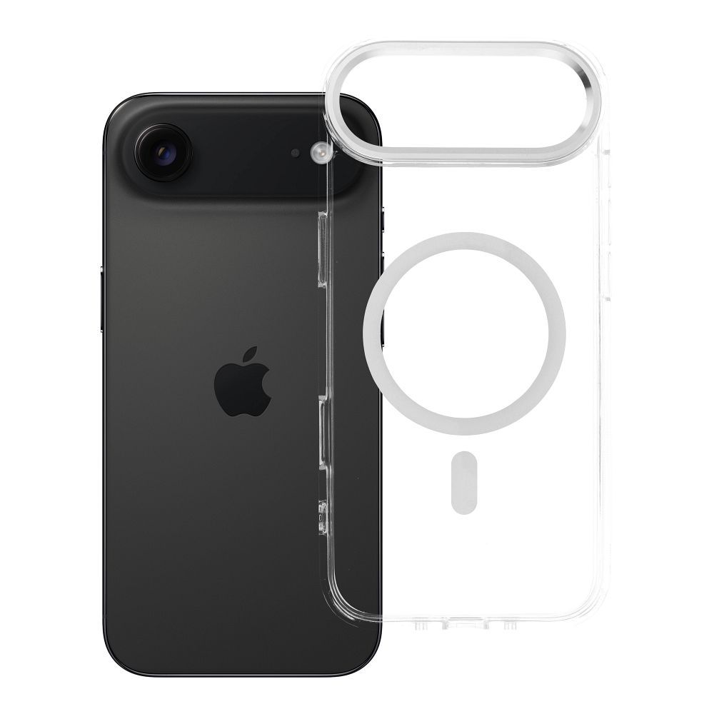 Husa Frame Transparent Hybrid Mag pentru iPhone 17 AIR Compatible cu Magsafe Transparent