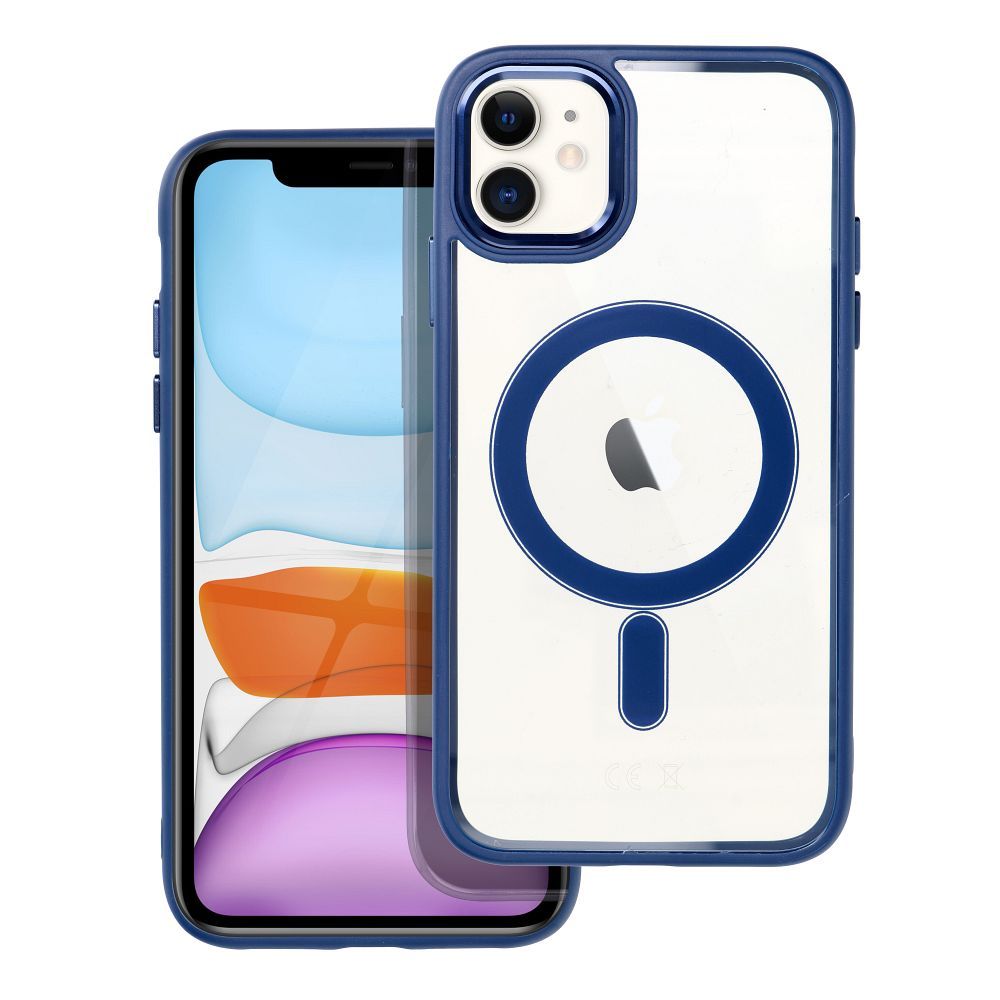Husa Color Edge Mag pentru iPhone 11 Compatible cu Magsafe Albastru