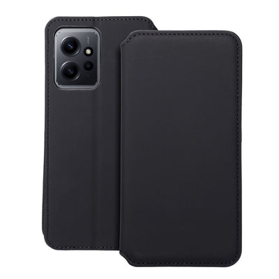 Husa Dual Pocket Flip pentru Xiaomi Redmi Note 12 5G Book Negru