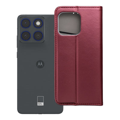Husa Flip pentru Motorola Edge 70 Smart Magneto Burgundy
