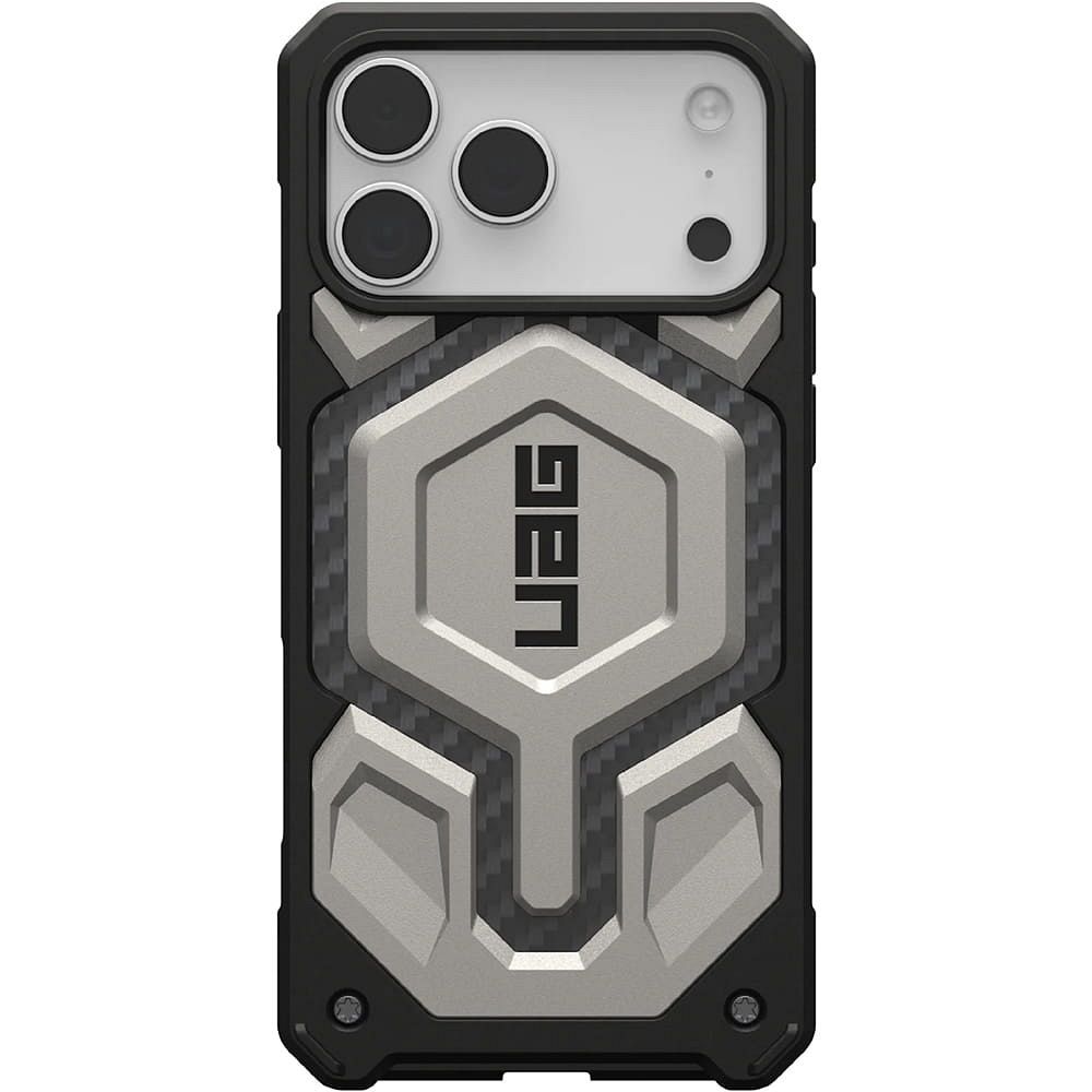 Husa Urban Armor Gear UAG Monach Pro Compatible cu Magsafe pentru iPhone 18 Pro Max/17 Pro Max Titanium