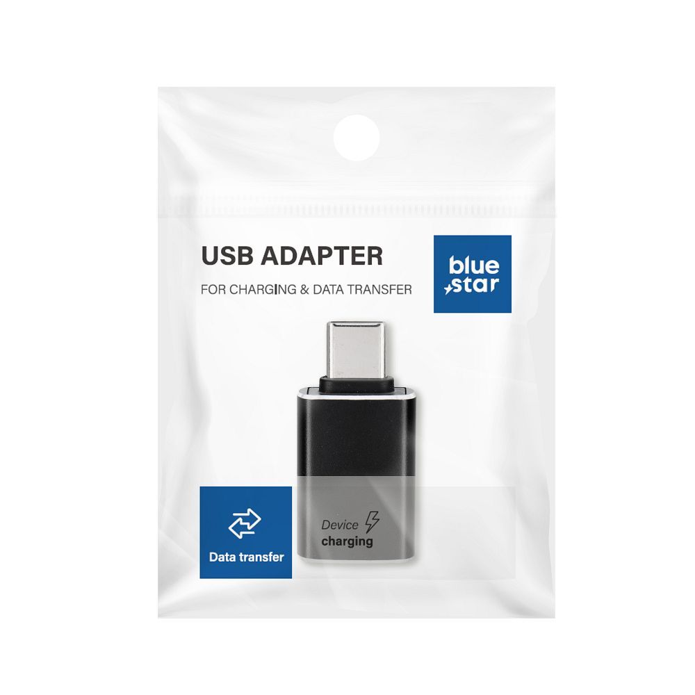 Adaptor Albastru Star USB A 3.0 To Type C - Negru