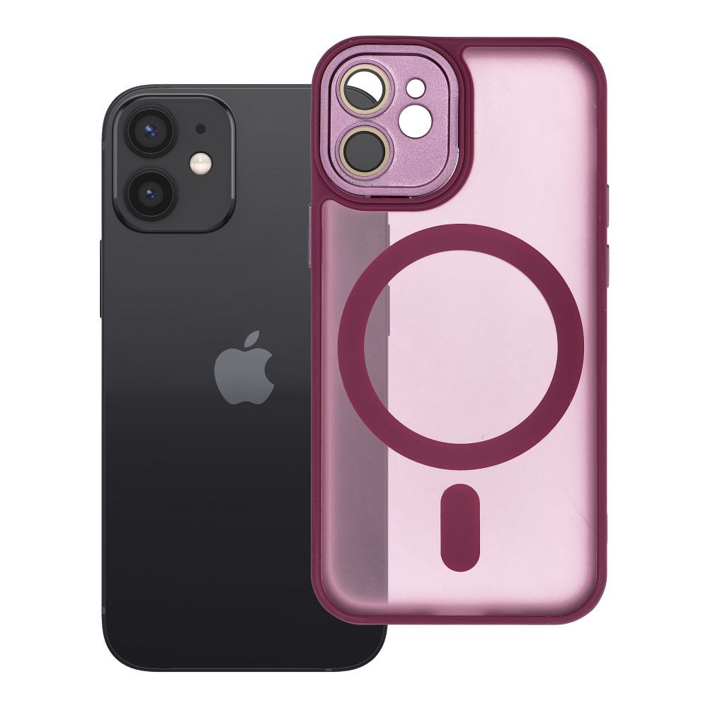 Husa Variete Mag pentru iPhone 12 Mini Compatible cu Magsafe Mov