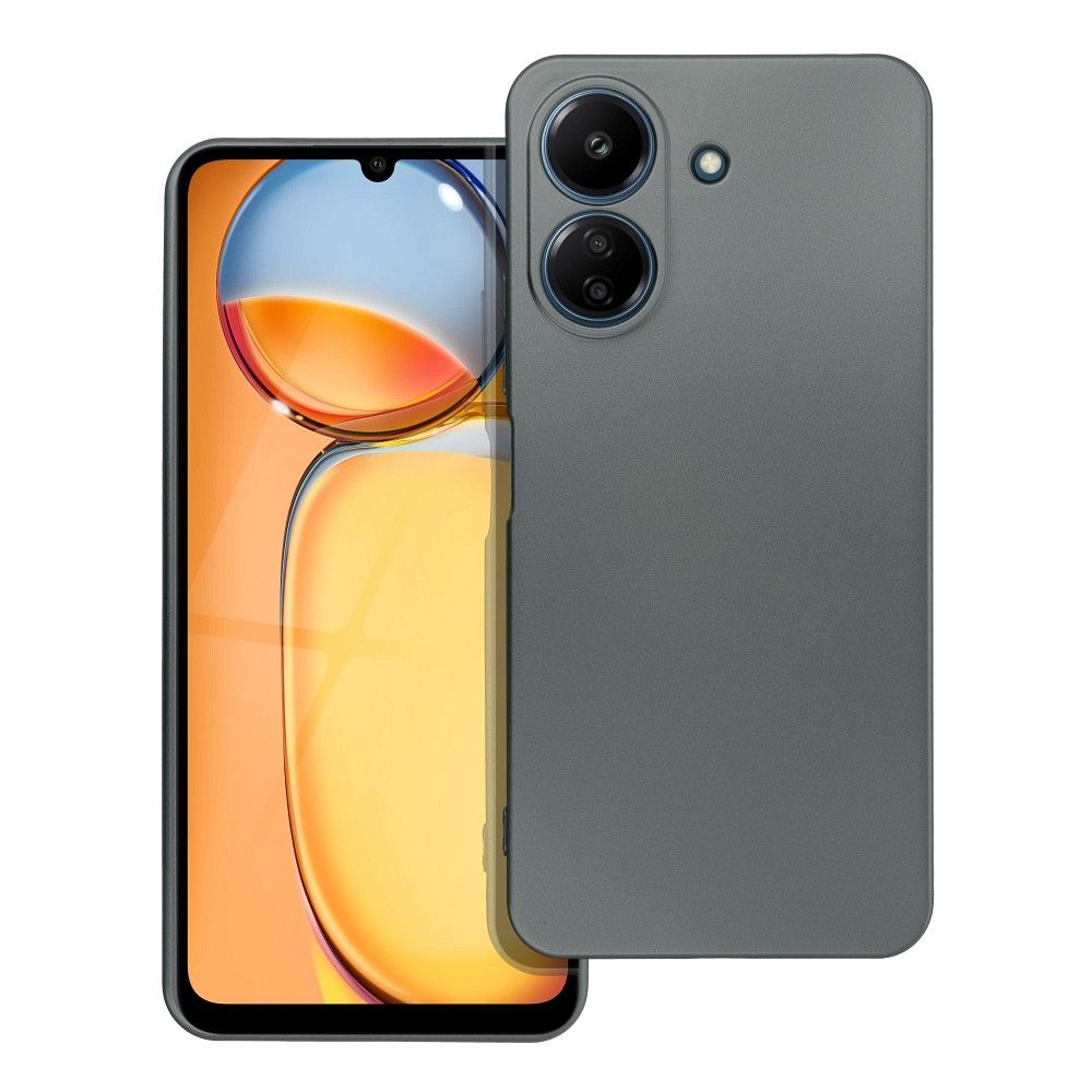 Husa Metallic pentru Xiaomi Redmi 13C / Poco C65 Gri