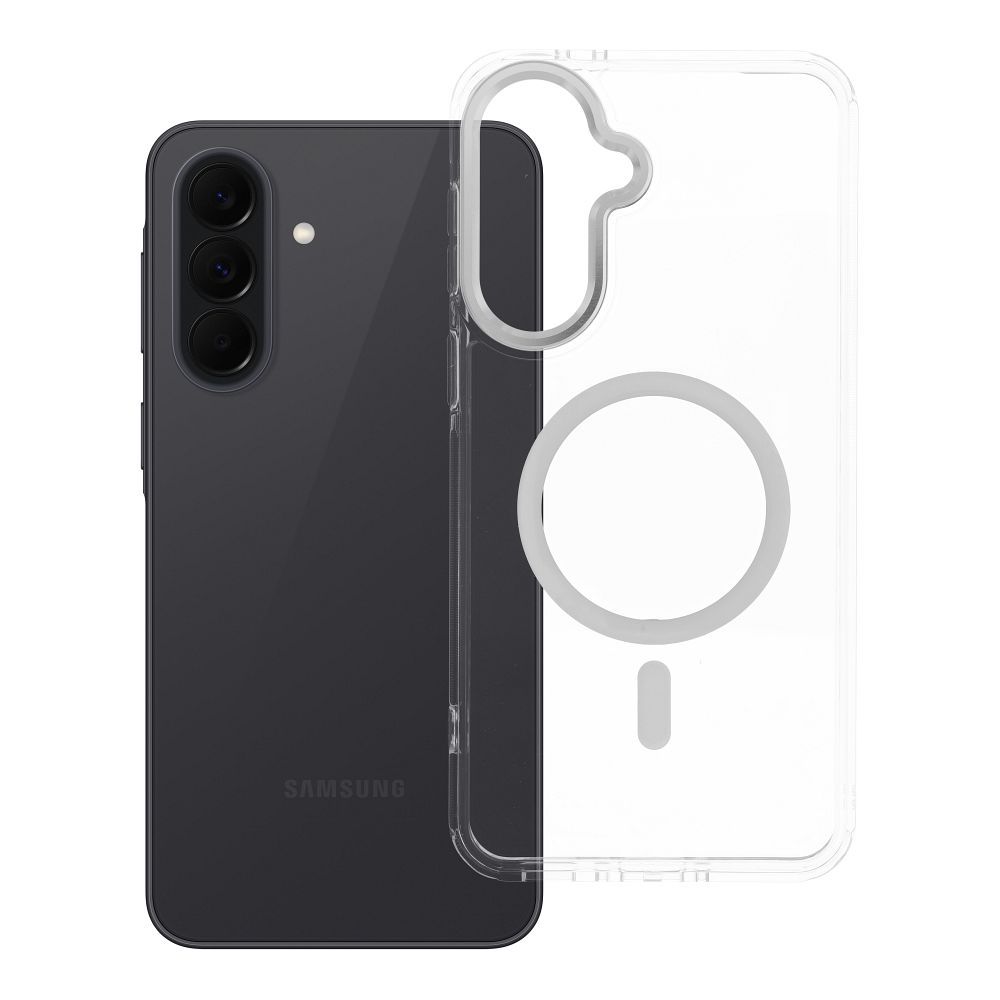 Husa Frame Transparent Hybrid Mag pentru Samsung A37 Compatible cu Magsafe Transparent