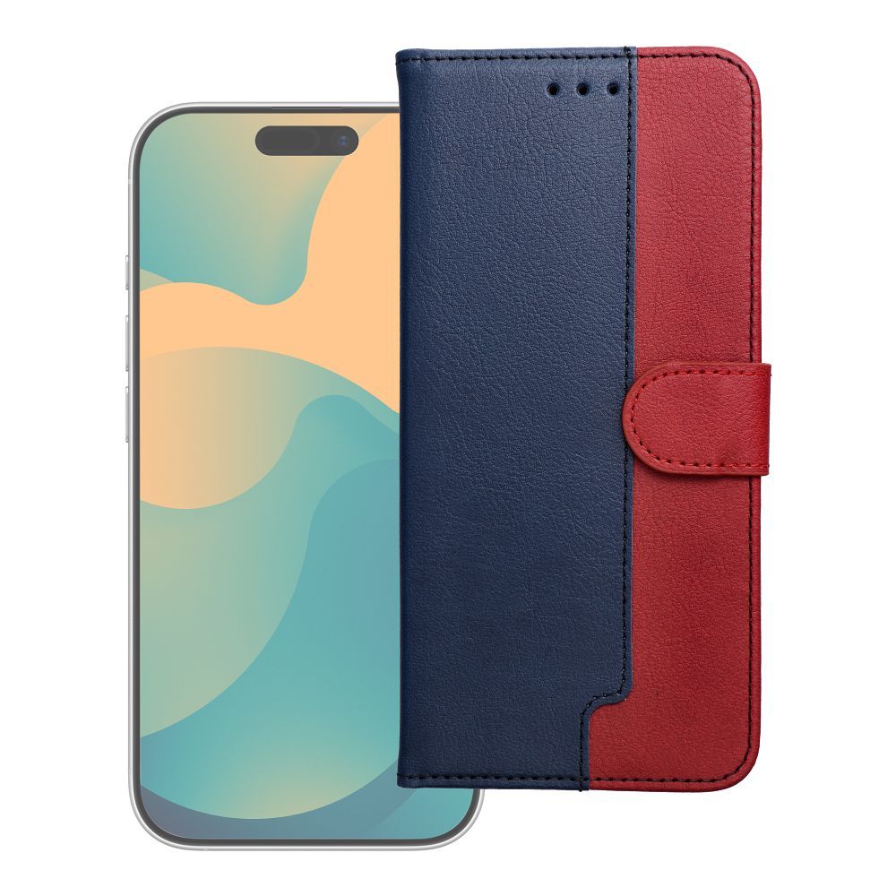 Husa Split Book Flip pentru Samsung S26 Ultra Navy si Rosu