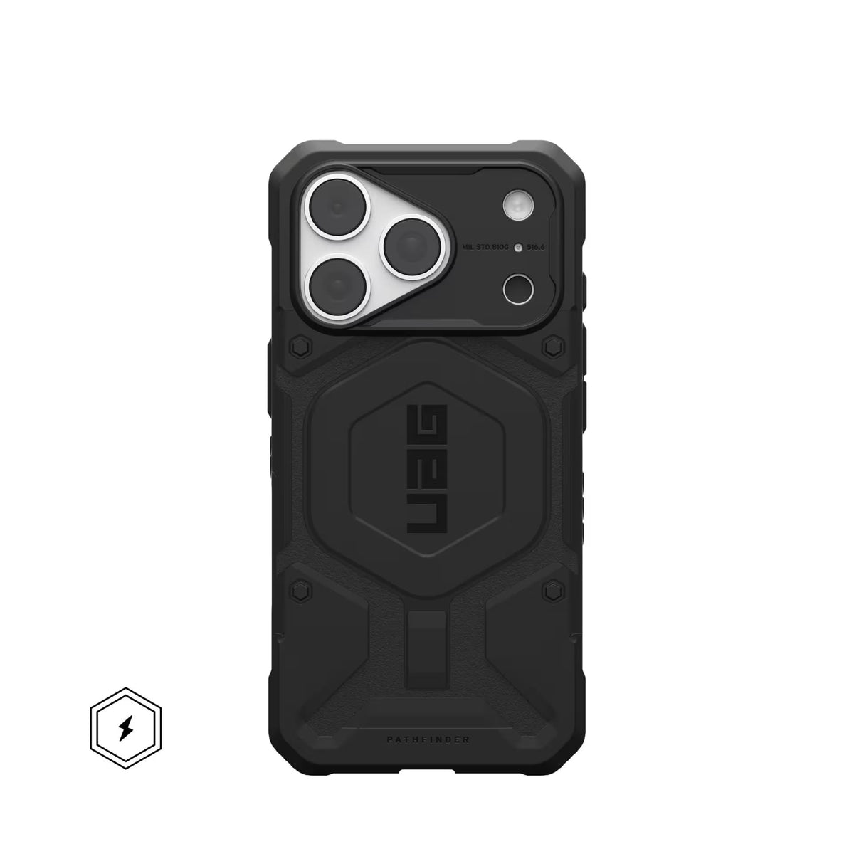 Husa Urban Armor Gear UAG Pathfinder Compatible cu Magsafe pentru iPhone 18 Pro/17 Pro Negru