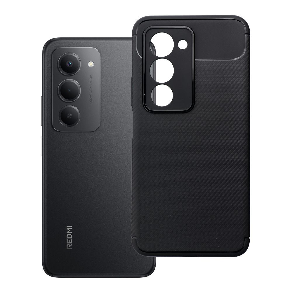 Husa Carbon Premium pentru Xiaomi Redmi 15 4G / 15 5G (171.1mm) Negru