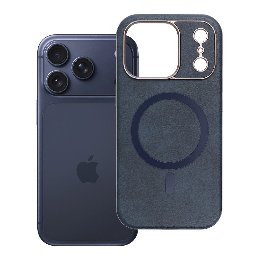 Husa Gentleman Mag pentru iPhone 18 Pro / 17 Pro Compatible cu Magsafe Bleumarin