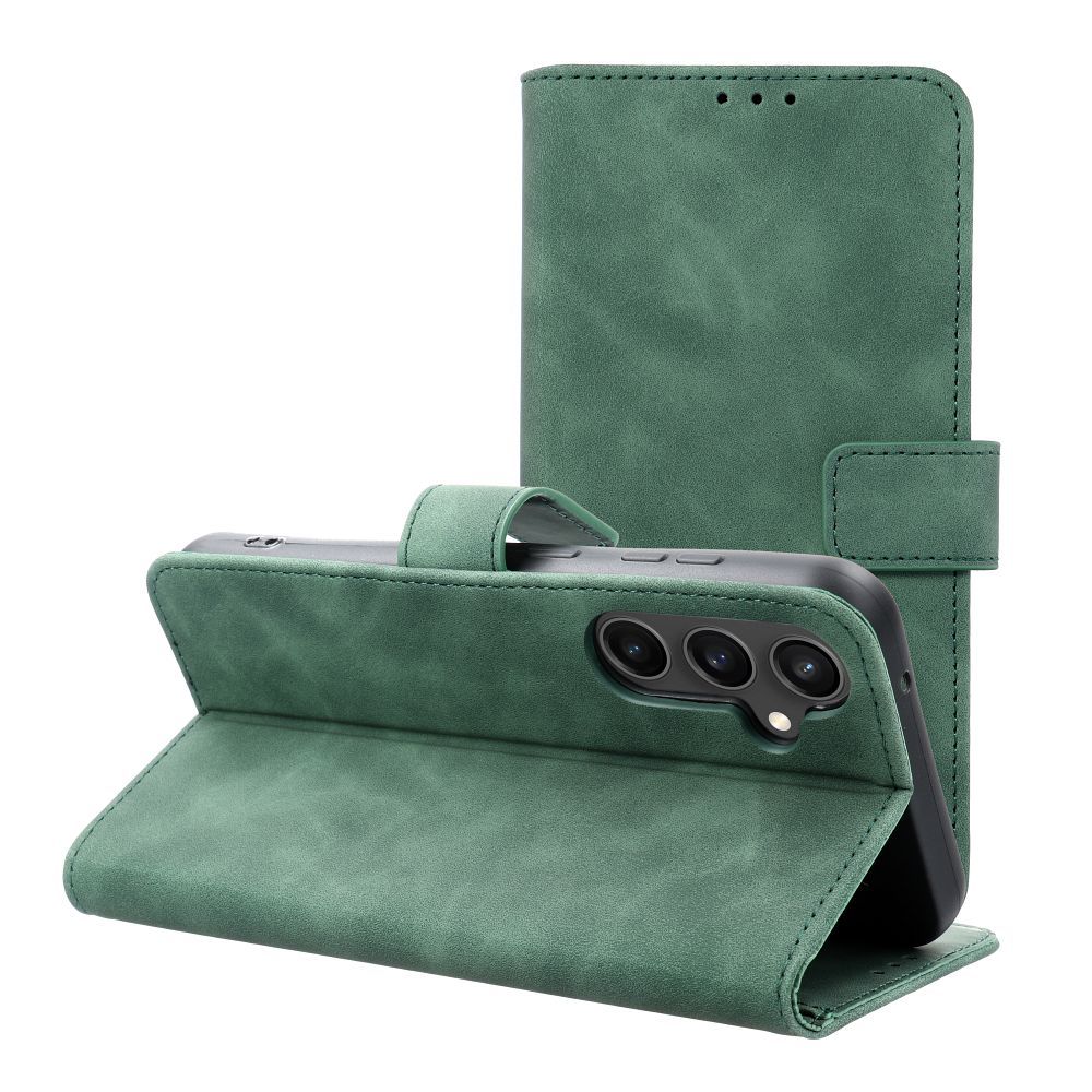 Husa Tender Book Flip pentru Samsung S23 FE Verde