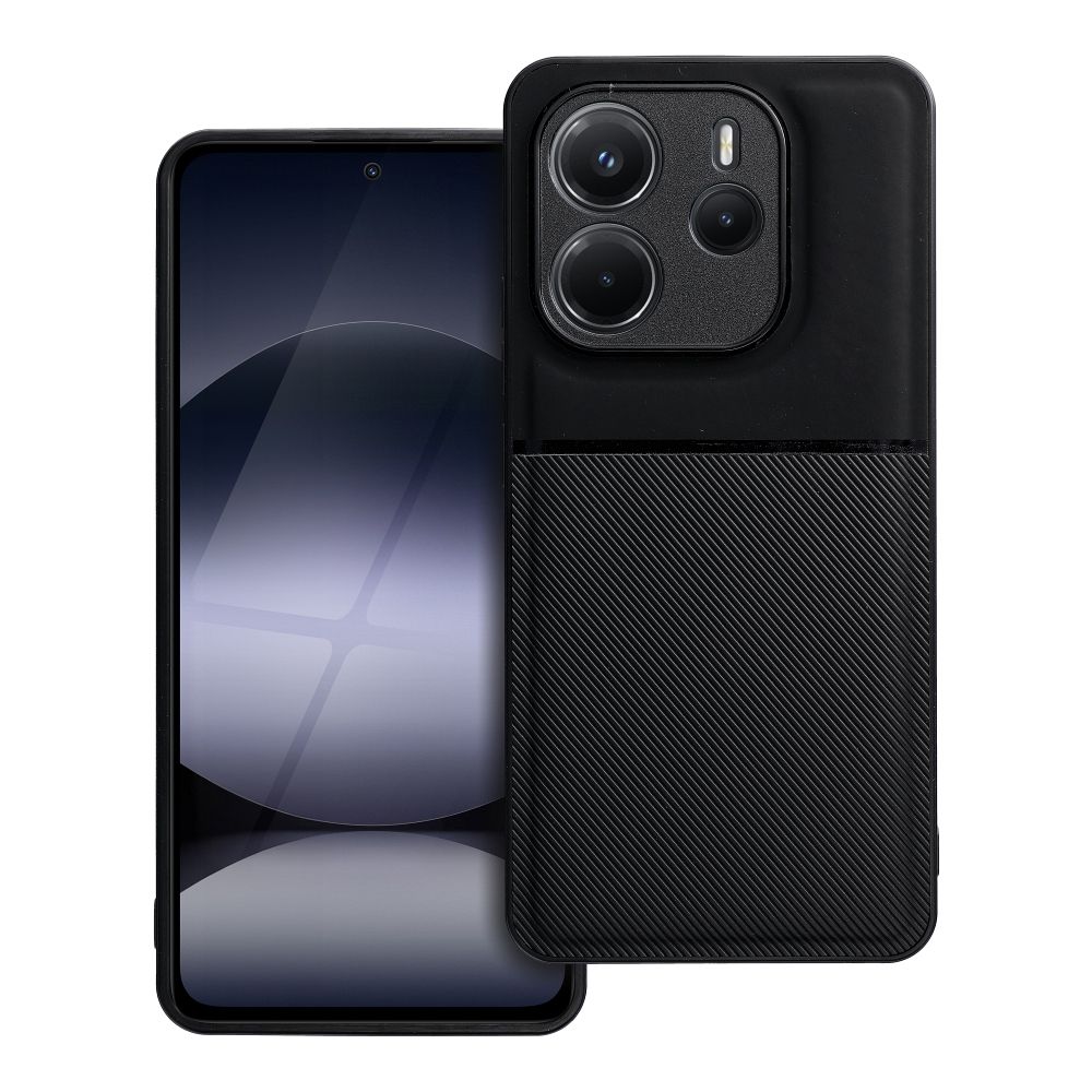 Husa Noble pentru Xiaomi Redmi Note 14 4G (Global - 163,25mm X 76,55mm X 8,16mm) Negru