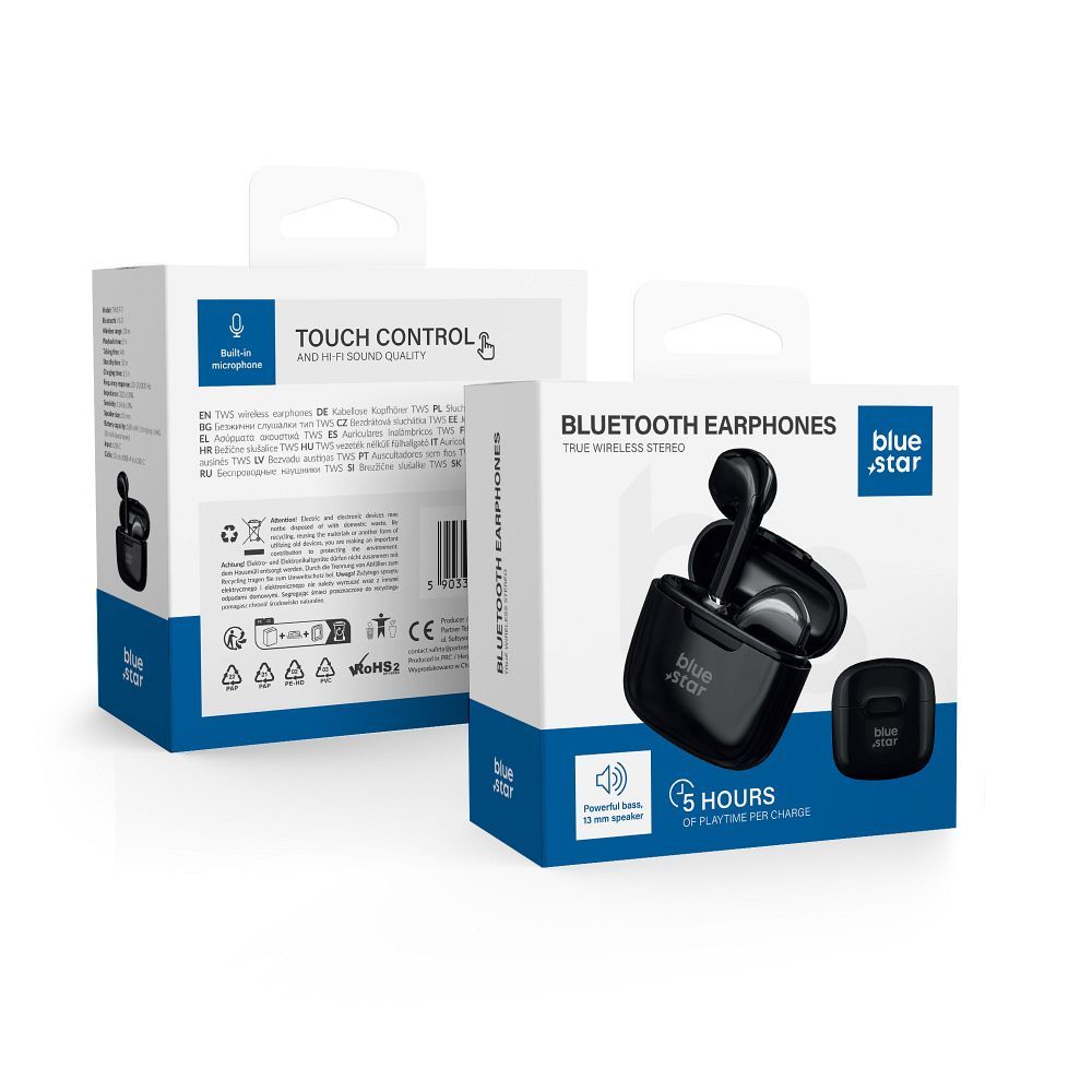 Casti Albastru Star Wireless FI7 TWS Negru