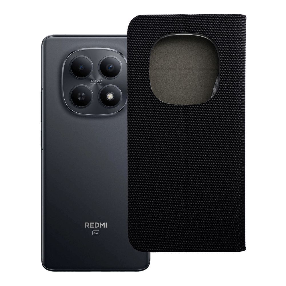 Husa Sensitive Book Flip pentru Xiaomi Redmi Note 15 PRO 5G Negru