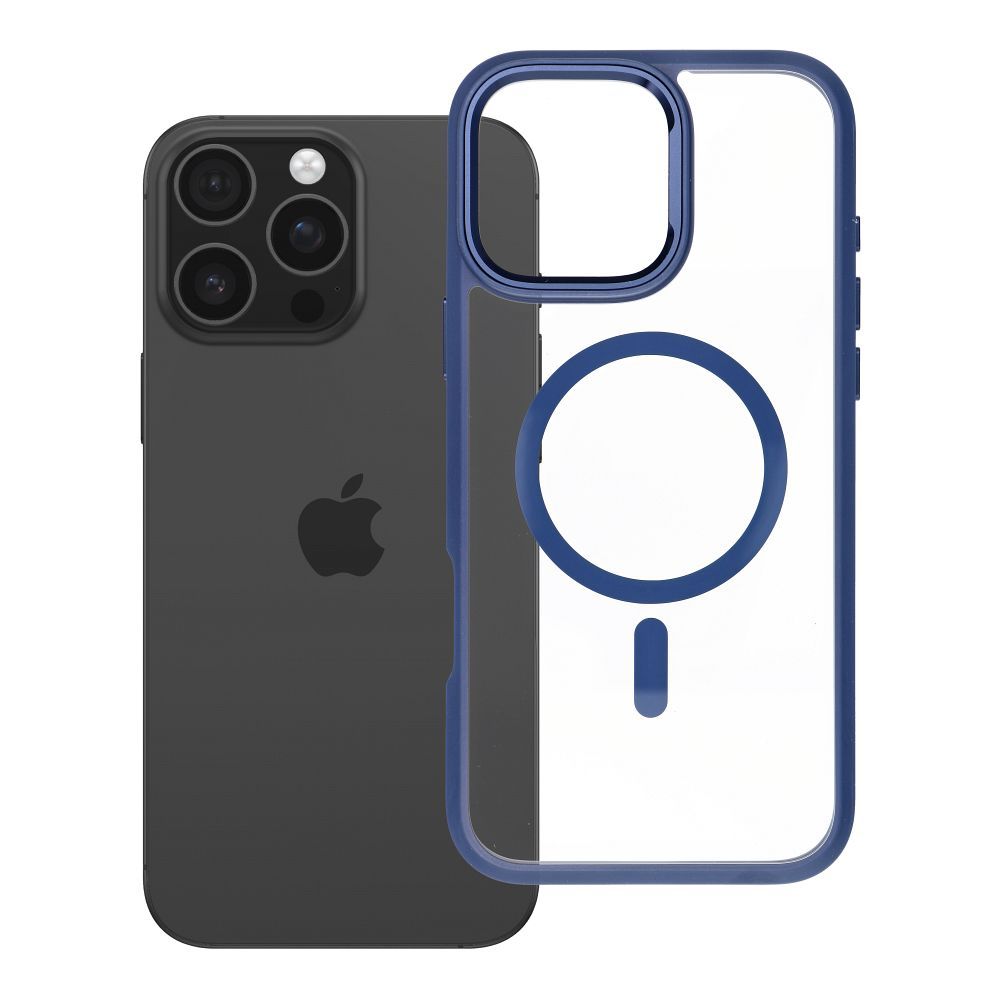 Husa Roar MAG Bumper Compatible cu Magsafe pentru iPhone 16 Pro Max Bleumarin