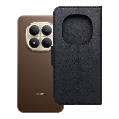 Husa Fancy Book Flip pentru Xiaomi Redmi Note 15 PRO Plus 5G Negru