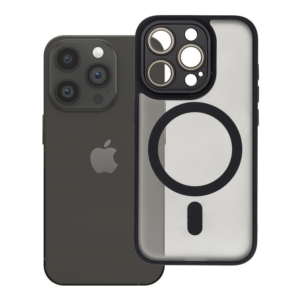 Husa Variete Mag pentru iPhone 15 PRO Compatible cu Magsafe Negru