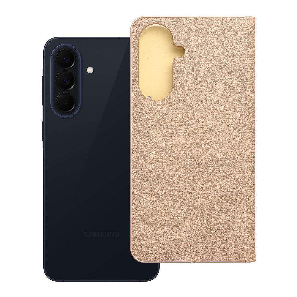 Husa Luna Book Auriu Flip pentru Samsung A57 5G Auriu