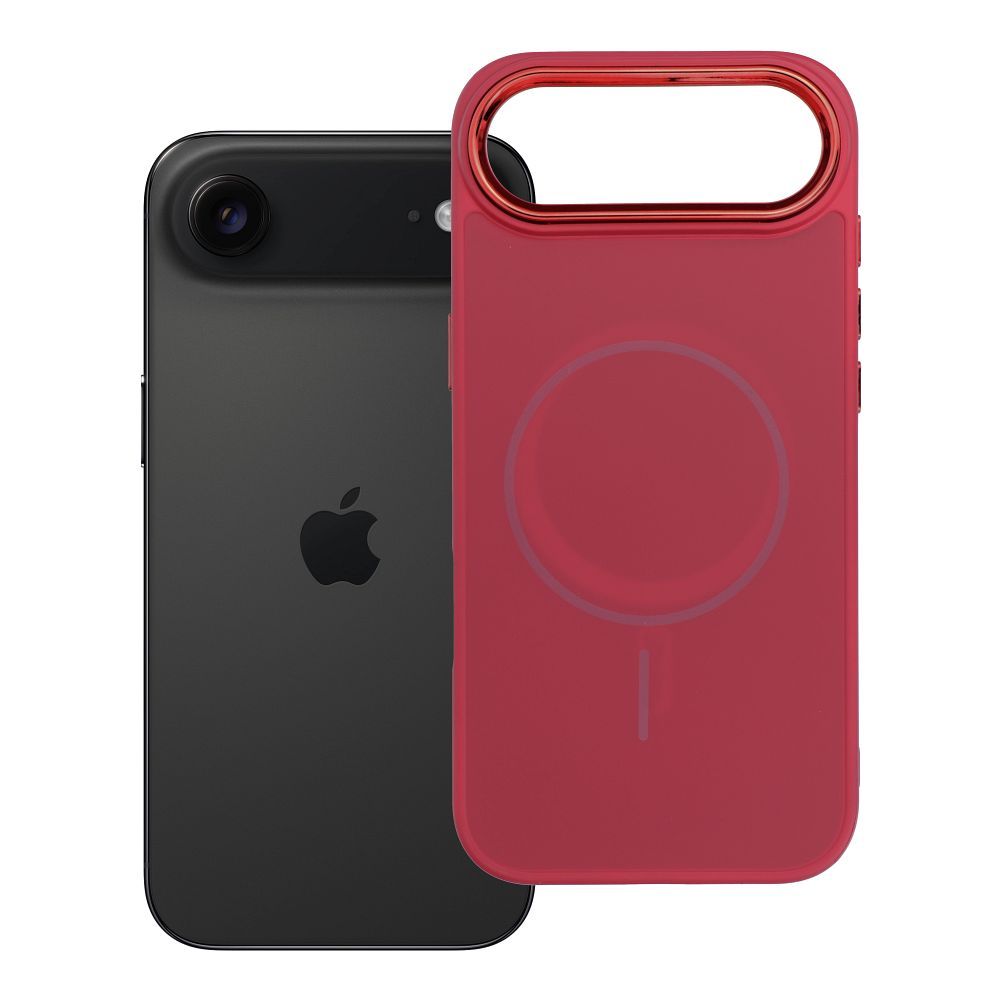 Husa Frame Mag pentru iPhone 17 AIR Compatible cu Magsafe Magenta