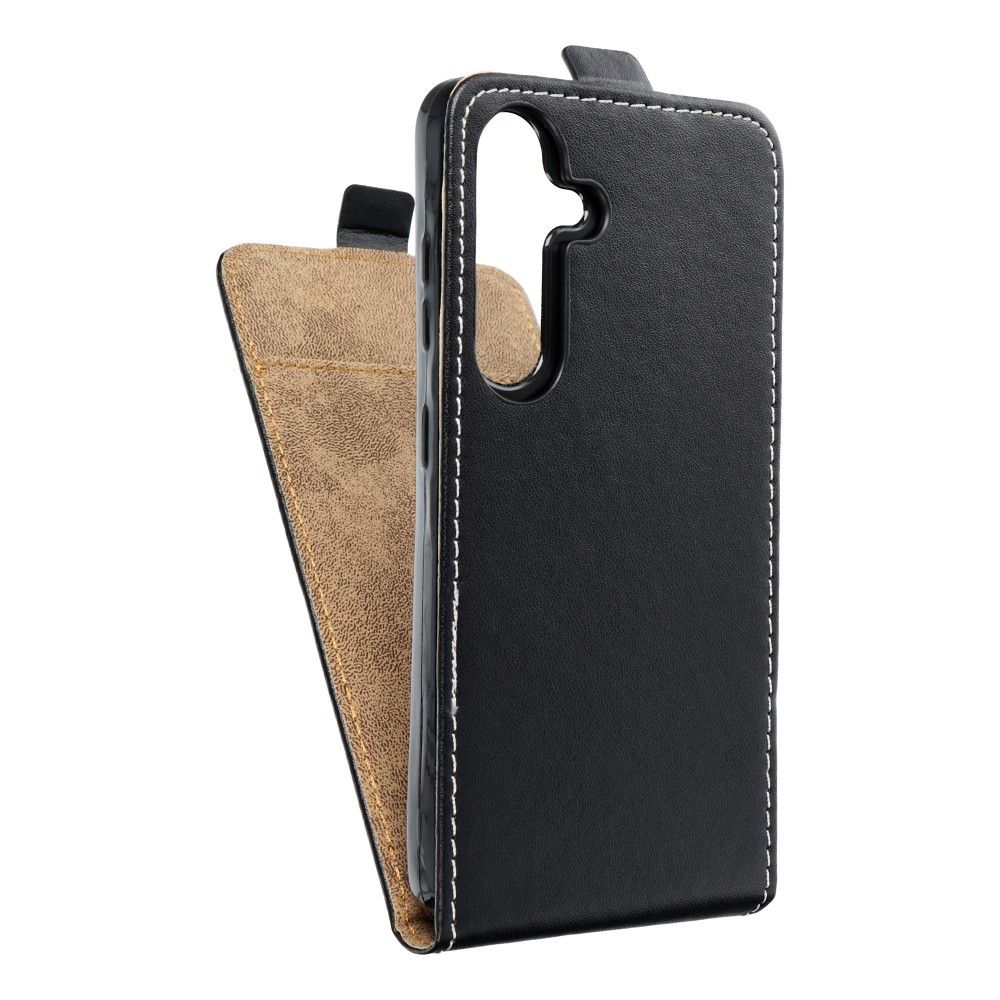 Husa Vertical Flip pentru Samsung S24 Slim Flexi Fresh Negru