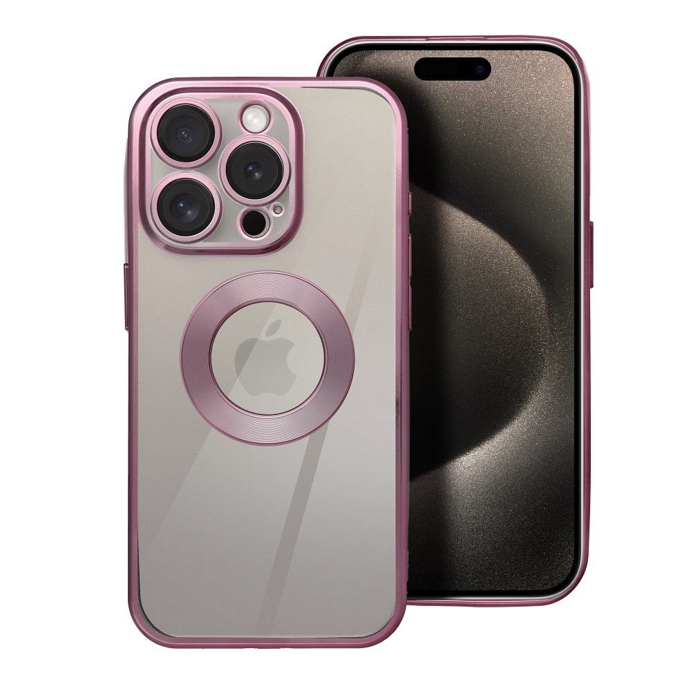 Husa Glam pentru iPhone 17 Pro Max / 18 Pro Max (Low Camera Edge) Powder Roz
