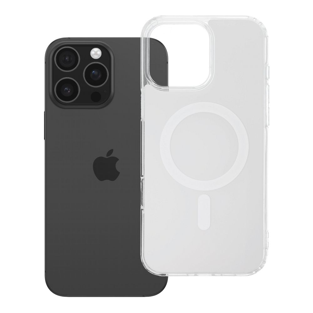 Husa Transparent Fusion Mag pentru iPhone 16 PRO MAX Compatible cu Magsafe Alb