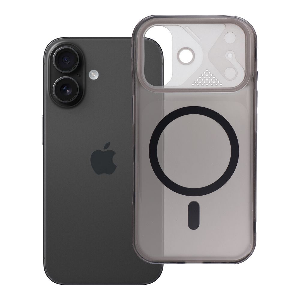 Husa Aurora pentru iPhone 16 Compatible cu Magsafe Negru